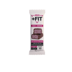 Barra Wild +fit Sabor Coco Frutos Rojos 35g