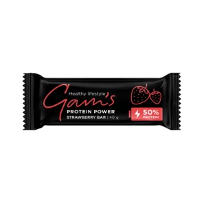 GAMS 50% PROTEIN WHITE STRAWBERRY 40G